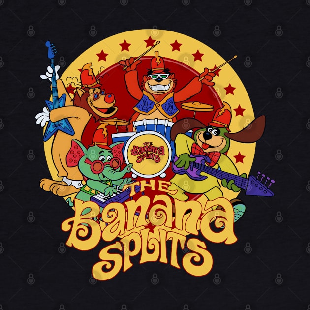 Banana Splits Retro Animals Rockstar by Diamond Creative